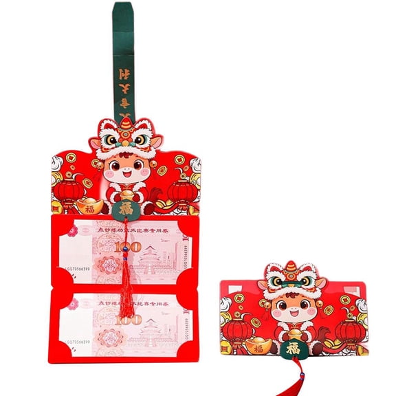 Paper Folding Envelope with Horse Cartoon Design for Spring Festival and Gift - Giving