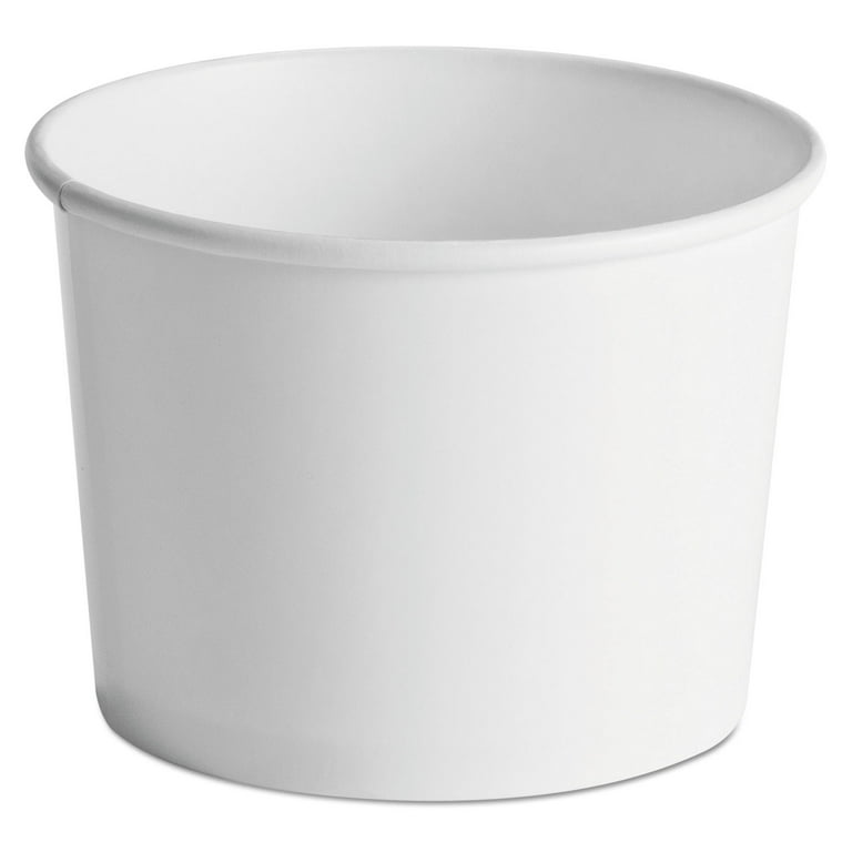 Paper Food Containers, 64 oz, White, 25/Pack, 10 Packs/Carton Paper Food Containers, 64 oz, White, 25/Pack, 10 Packs/Carton
