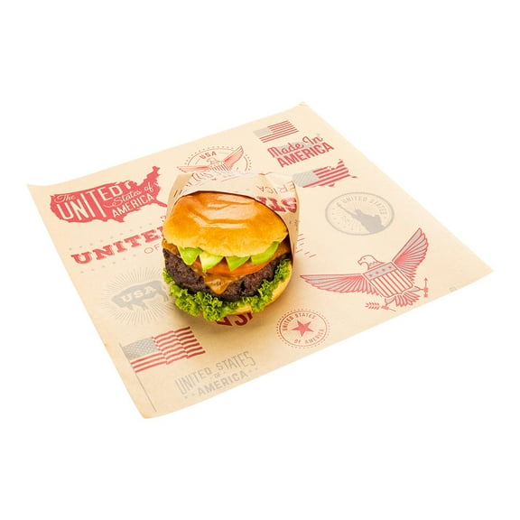 Gastronomia Newsprint Paper Food Wrap and Basket Liner - Greaseproof - 15" x 11" - 200 count box