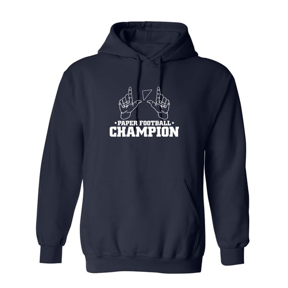 Paper Football Champion Sarcastic Novelty Gift Idea Adult Humor Funny Men's Hoodies