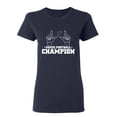thumbnail image 1 of Paper Football Champion Sarcastic Novelty Gift Idea Adult Humor Funny Women's Casual Tees, 1 of 3