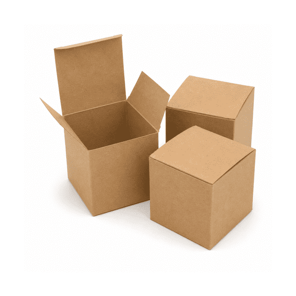 Paper Frenzy 25 Pack Brown Kraft Favor Boxes Treat Boxes for Weddings, Bridal or Baby Showers, Birthday Parties, Graduation