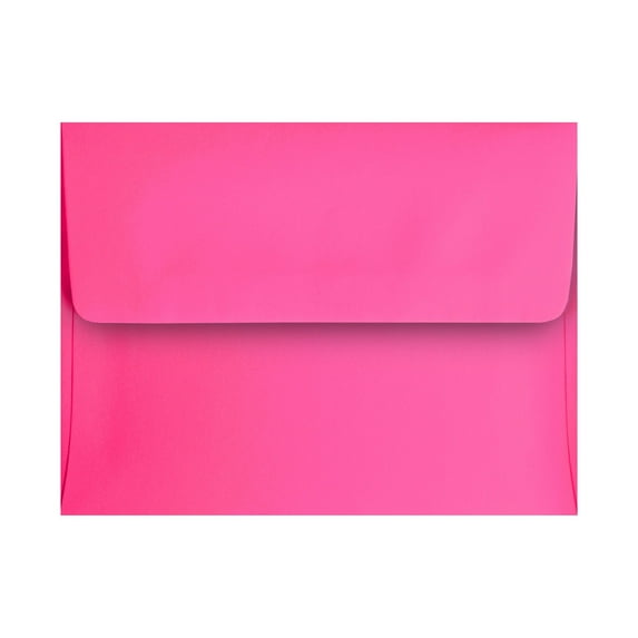 Paper Frenzy A2 Invitation Envelopes Square Flap (4 3/8 x 5 3/4) for Invitations, Notecards, DIY, Pink