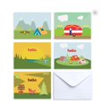 thumbnail image 1 of Paper Frenzy Camp Notes Hello From Camp - 25 pack with White Envelopes, 1 of 6