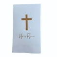 thumbnail image 1 of Paper Frenzy He is Risen Easter Religious Foil Printed Dinner Napkins - 25pk, white, 1 of 1