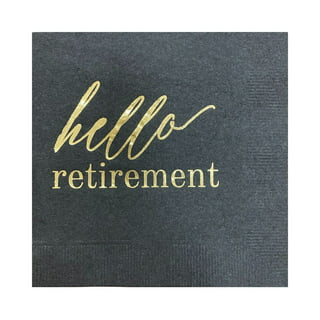 Retirement Party Decorations Black Gold Supplies Happy - Temu