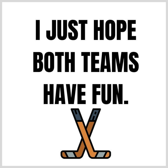 Paper Frenzy I Just Hope Both Teams Have Fun Funny Hockey Cocktail Napkins - 25 pack