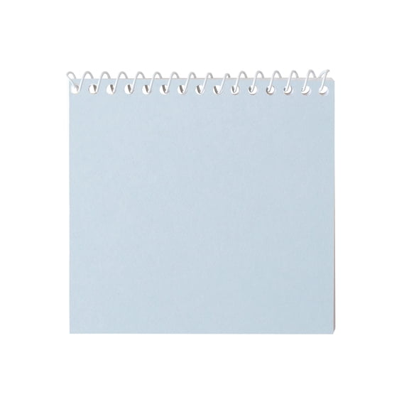 Paper Frenzy Light Blue 12 pack Mini Note Pad Favors, 3" x 3", white