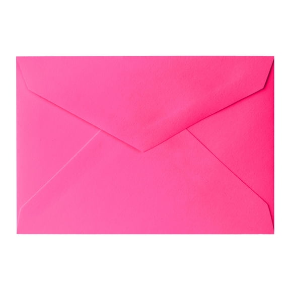 Paper Frenzy RSVP A1 (4 Bar) Envelopes Pointed Flap (3 3/8 x 5 3/4) for Invitations, Notecards, DIY, Pink
