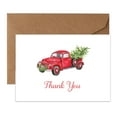 thumbnail image 1 of Paper Frenzy Red Truck with Tree Holiday Thank You Note Cards and Envelopes - 25 pack, 1 of 2