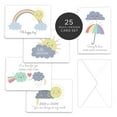 thumbnail image 1 of Paper Frenzy Weather Greetings Petite Note Cards & White Envelopes - 25 pack, 1 of 6