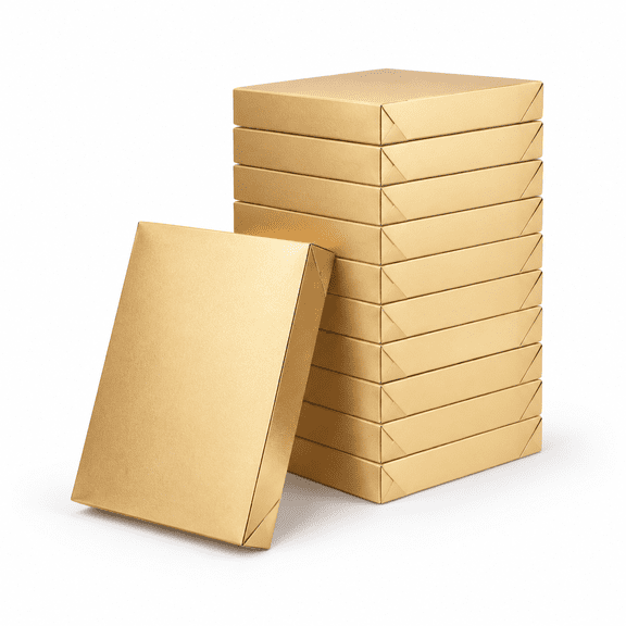 Paper Gift Boxes, 12 Pack, 14.69 x 9.72 x 2.80 Inches, For Clothing and Gifts
