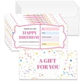 thumbnail image 1 of Paper Gift Card Invitation Cards for Birthday Wedding Party Rectangle Paper Word 170x85mm 40pcs/set for DIY, 1 of 7