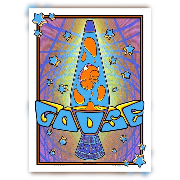 Paper Goose Poster, Clearwater Florida Screenprint, Unframed Paper Poster 11x14in
