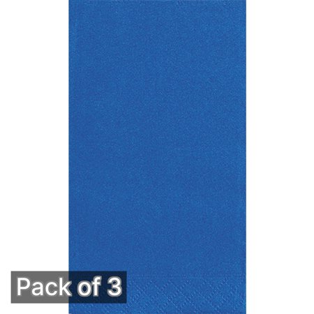 Paper Guest Napkins, 7.75 X 4.5 in, Royal Blue, 20ct (Pack of 3)