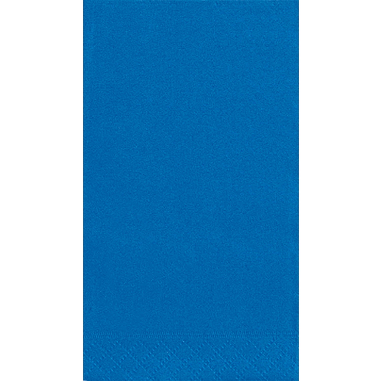 Paper Guest Napkins, 7.75 x 4.5 in, Royal Blue, 40ct