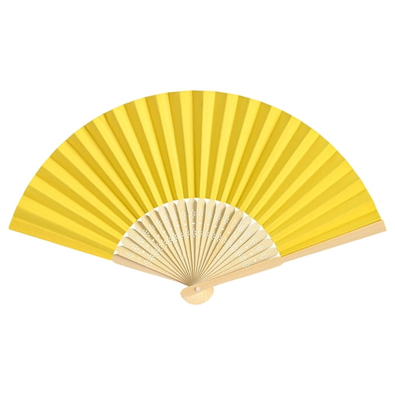 Paper Hand Fans, 1 Pack 8.3 Inch Foldable Wedding Favors for Guests, Bulk Summer Bridal Shower Party Supplies, Decorative Program Fans for Outdoor Ceremony, Birthday Decor