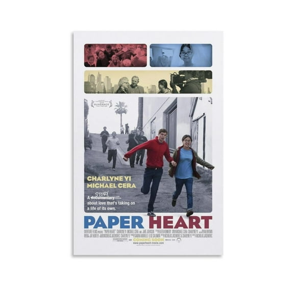 Paper Heart Movie Poster Painting On Canvas Wall Art Poster Scroll Picture Print Living Room Walls Decor Home Posters
