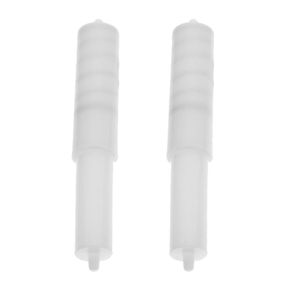 Amosfun 2Pcs White Spring Loaded Toilet Paper Holder Rod for Bathroom and Hotel Use