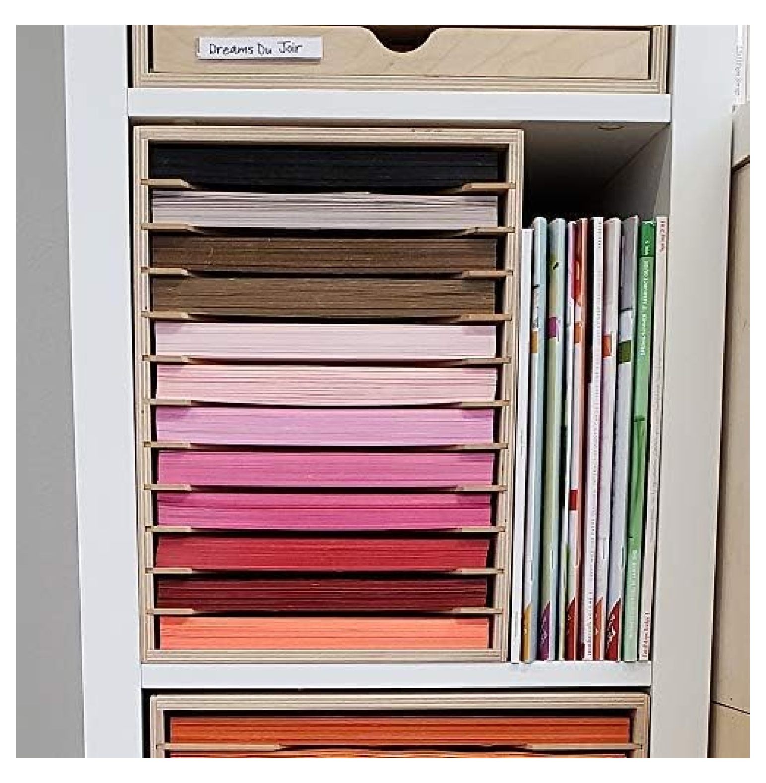 Paper Holder for 8.5"x11" Paper 12 Slots (for Will fit Kallax Shelving)