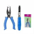 thumbnail image 1 of Paper Hole Punch Single 1 Hole Design Blue Grip Plier for Crafts Journal Planner Home Office Use, 1 of 6