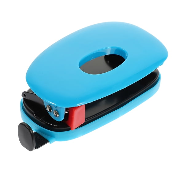 STRANDCHIC Small Hole Punch Stationery Desktop 2-Hole Puncher Blue 1Pack