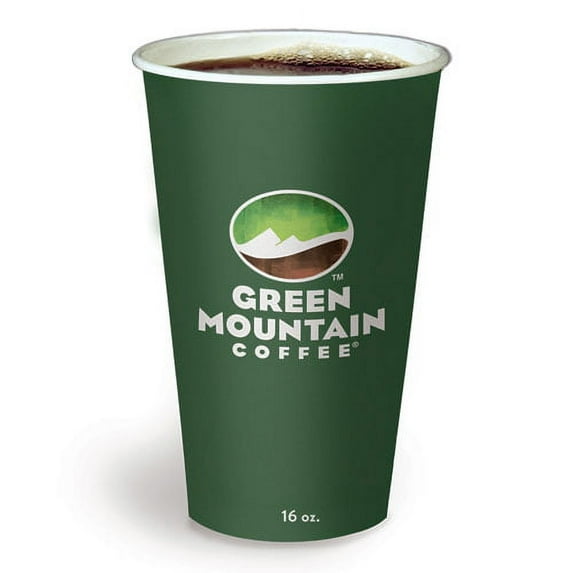 Paper Hot Cups, 16 oz, Green Mountain Design, 1,000/Carton | Bundle of 2