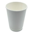 thumbnail image 1 of Paper Hot Cups, Double-Walled, 12 oz, White, 25/Pack, 1 of 4