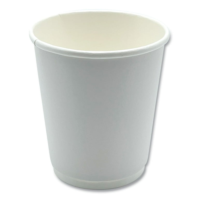 Paper Hot Cups, Double-Walled, 8 oz, White, 25/Pack Paper Hot Cups, Double-Walled, 8 oz, White, 25/Pack