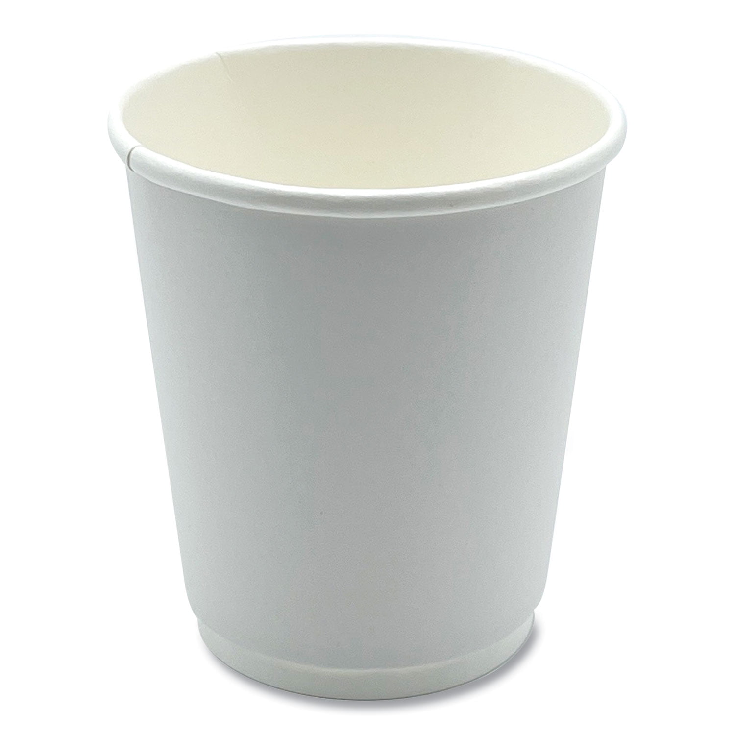 Paper Hot Cups, Double-Walled, 8 oz, White, 500/Carton Paper Hot Cups, Double-Walled, 8 oz, White, 500/Carton