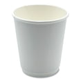thumbnail image 1 of Paper Hot Cups, Double-Walled, 8 oz, White, 500/Carton | Bundle of 5 Cartons, 1 of 4