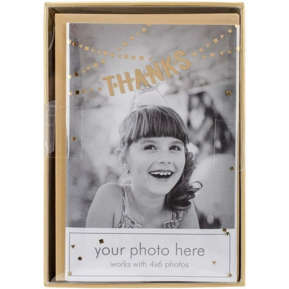Paper House Boxed Photo Overlay Card Set-thanks Banner