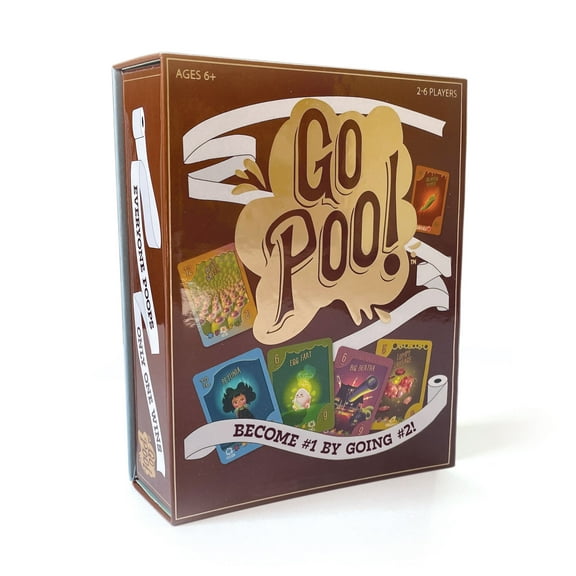 Paper House: Go Poo! The Game - Laugh Out Loud Funny Card Collection Game, Family Game Night, Hilarious Toilet Humor, Adults Kids Age 6+, 2-6 Players