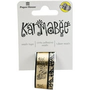 Paper House Productions Karmabee Gratitude and Love Set of 2 Foil Accent Washi Tape Rolls for Scrapbooking and Crafts