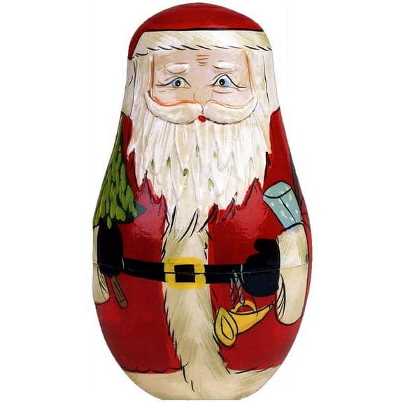Paper House Productions Santa Nesting Doll Christmas Card