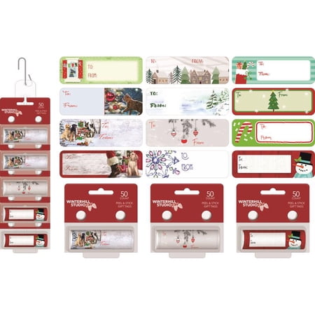 Paper Images Assorted Peel N Stick Holiday Gift Tags