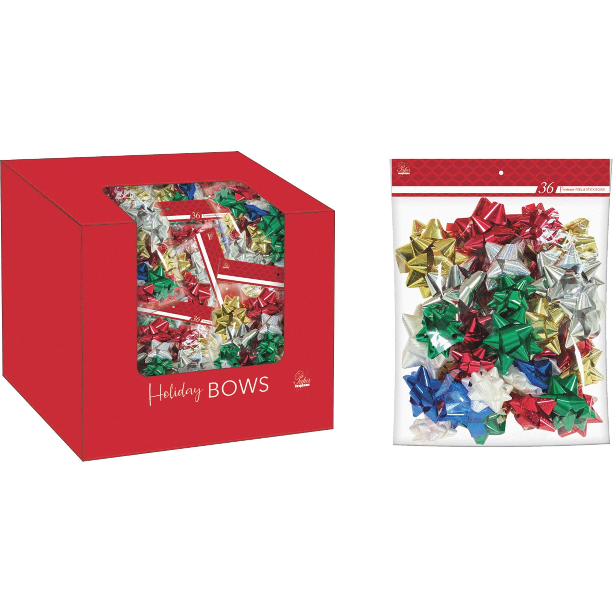 Paper Images Assorted Size Premium Gift Bow (36-Pack) BOW36CD3 Pack of 36