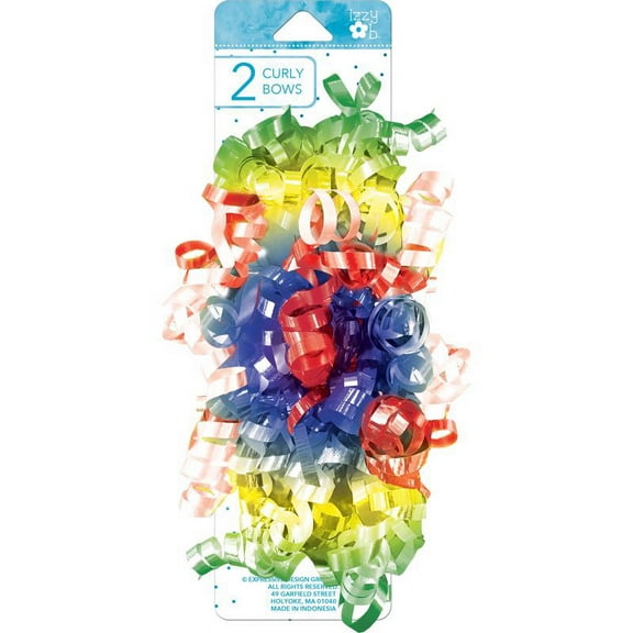 Paper Images Izzy Ob Multi-Color Primary Curly Bows