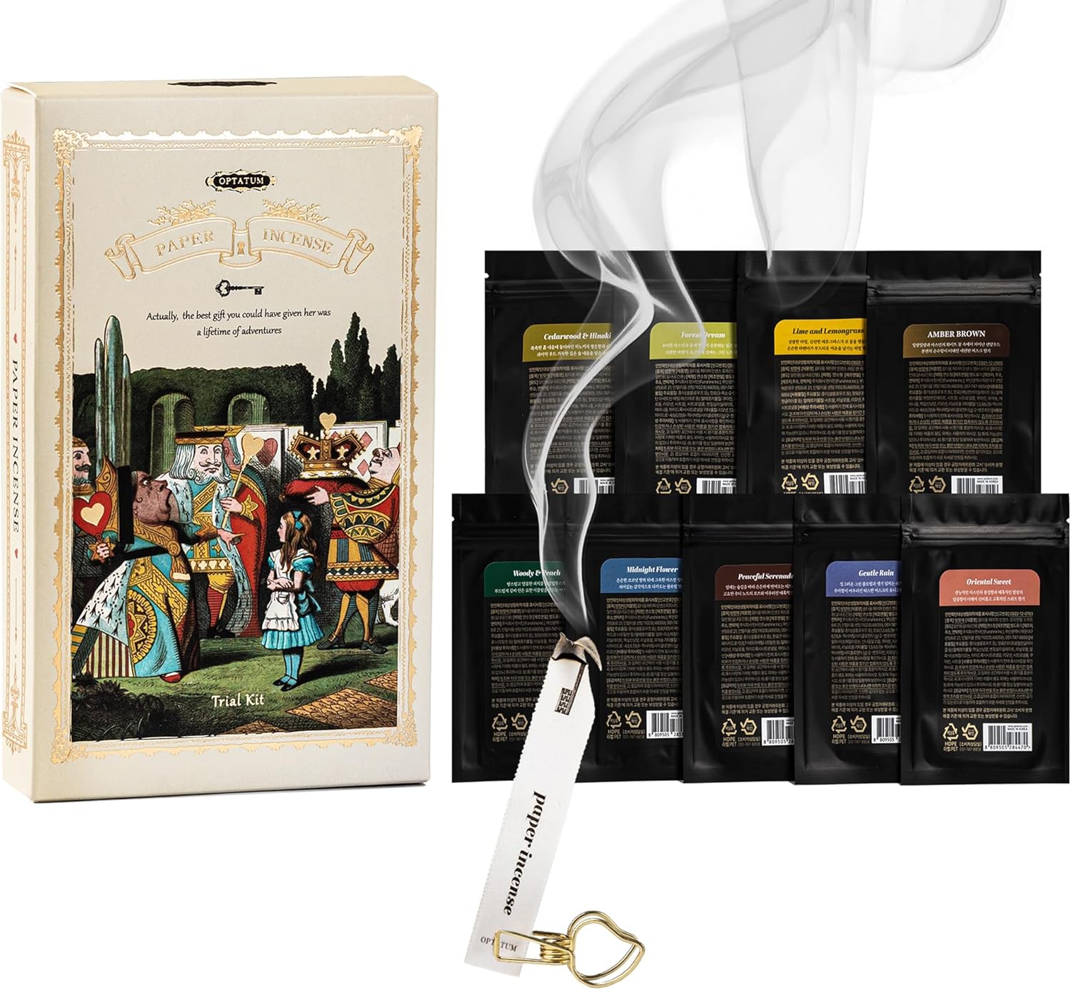 Paper Incense Trial Kit - Discover Your Best Scent from Our 9 Unique Fragrances, Total 36pcs Incense Paper Set, Quick Usage & Long-Lasting Fragrance, Eliminating Bathroom, Kitchen Odors