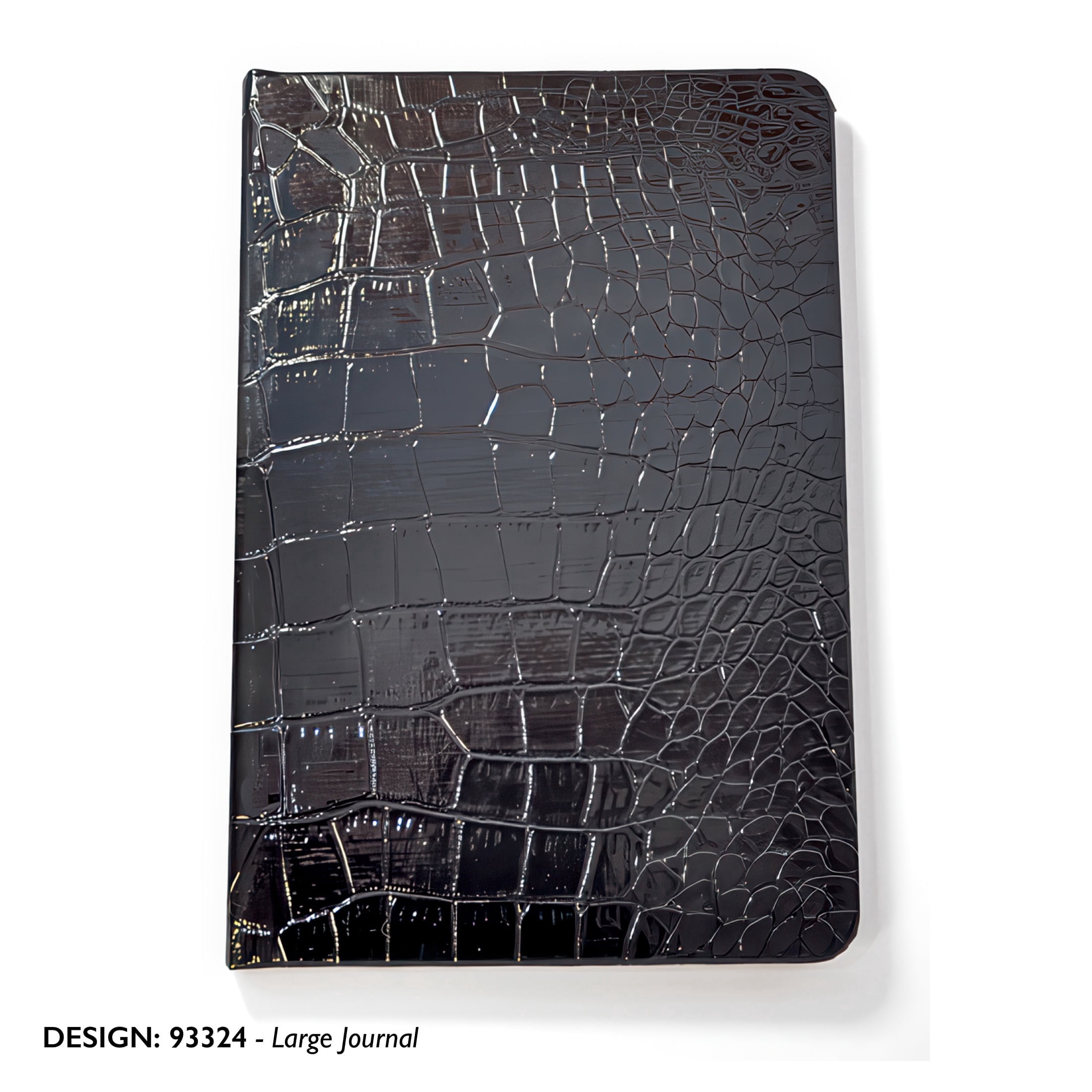 Viabella Paper Journal -Black Croc