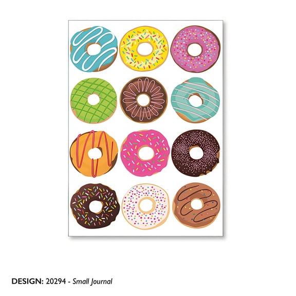 Viabella Donuts Standard Journals, Multicolor, 100 Pages, 4 Count, 4 Pack