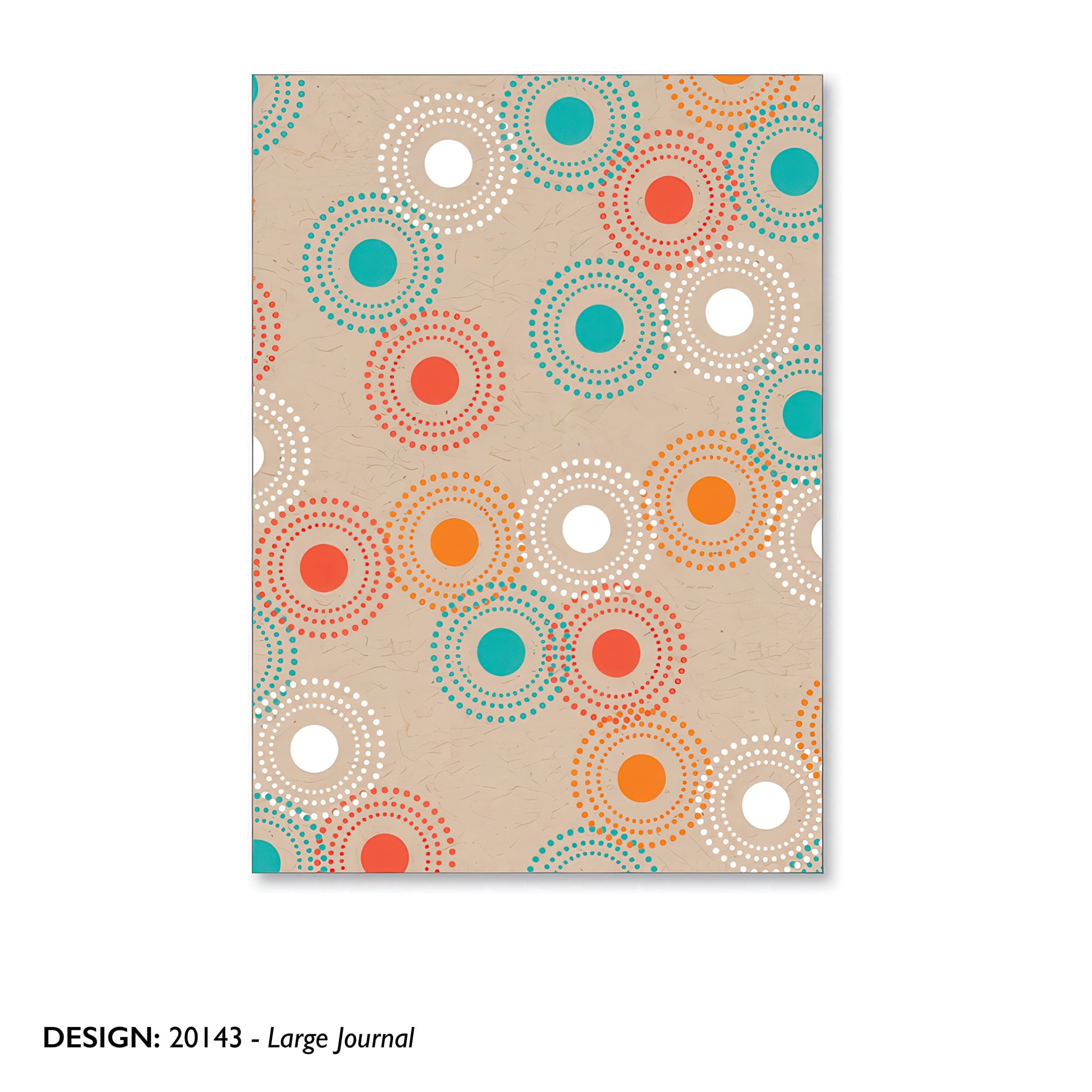 Viabella Dots and Circles Pattern Standard Journals, Multi Color, 5"x5", 100 Pages, 3 Count, 3 Pack
