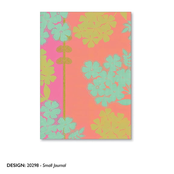 Viabella Dreamscape Floral Standard Journals, Multi Color, 100 Pages, 4 Count, 4 Pack