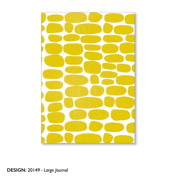Paper Journal -mustard ovals