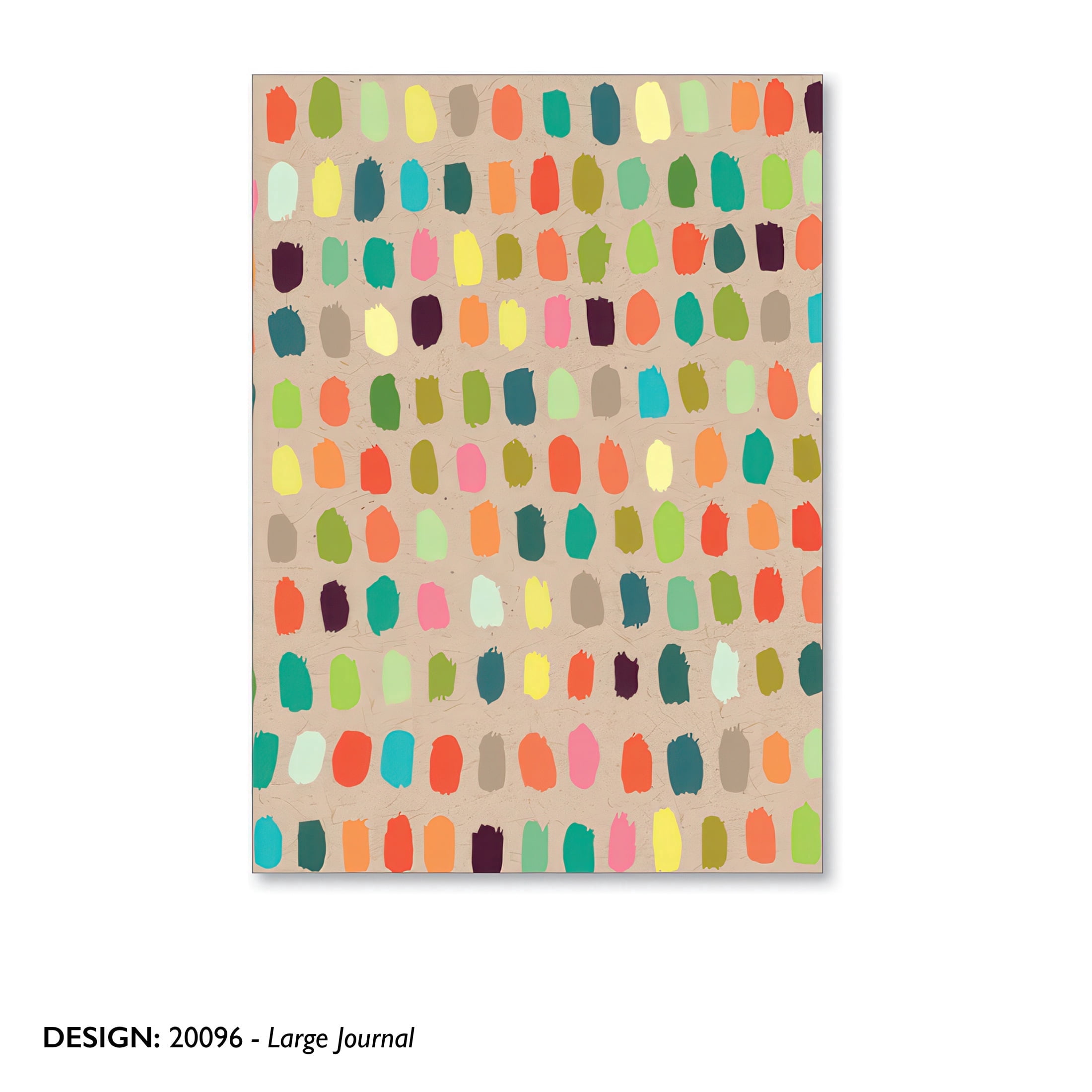Viabella Paper Journal -painted dots kraft
