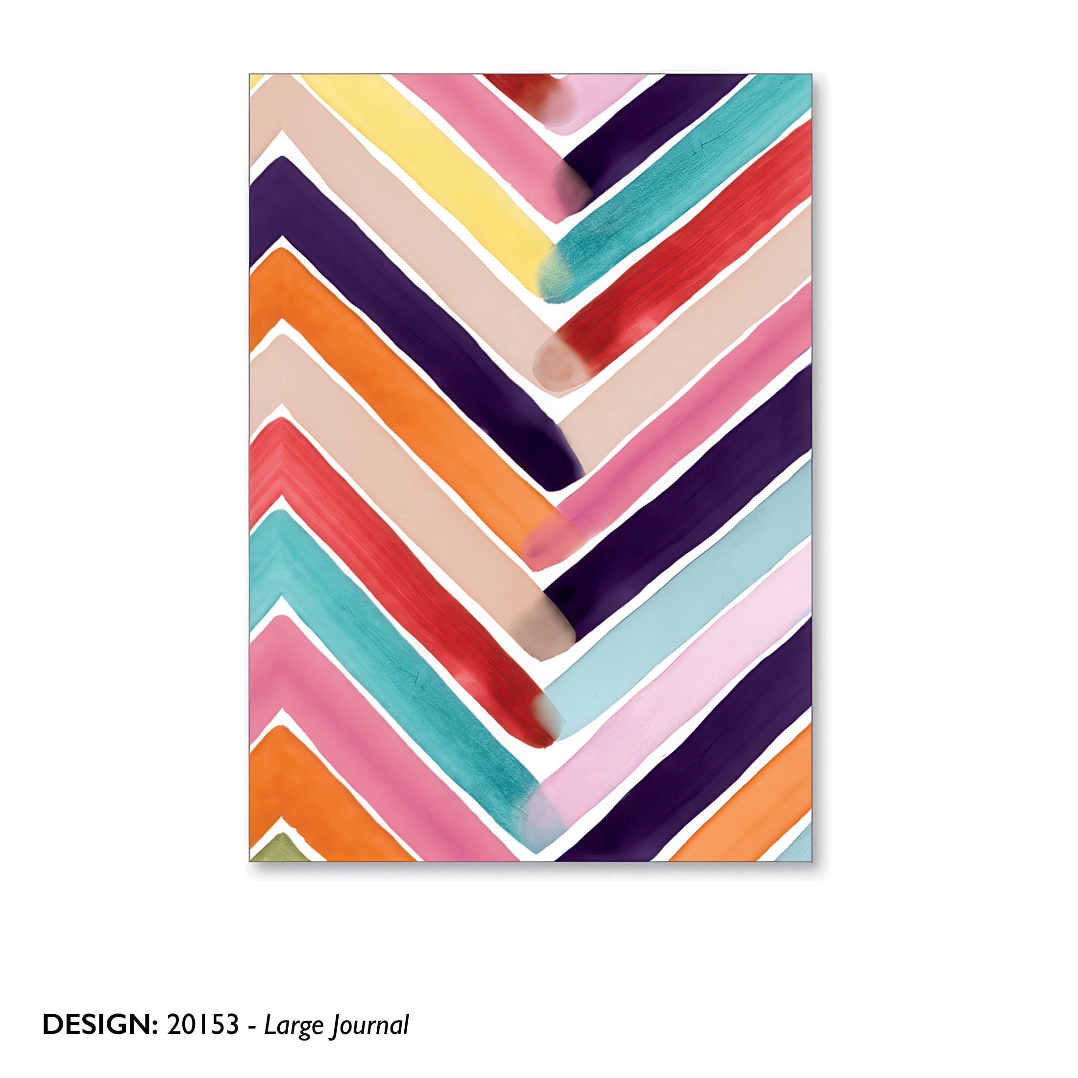 Viabella Watercolor Stripes Standard Journals with Paper Journal, Multi Color, 5", 100 Pages, 3 Count, 3 Pack
