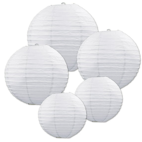 Paper Lantern Assortment, Asstd, (5/Pkg)