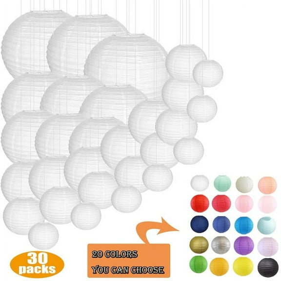 Paper Lantern Chinese Japanese Lanterne Decoration and Led Lights Weddings Baby Shower Mariage Xmas Parties