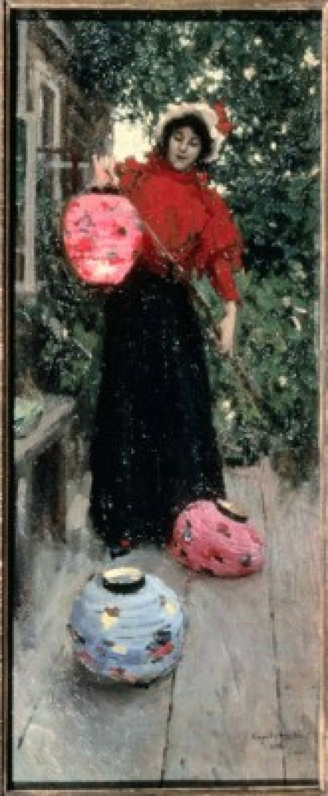 Paper Lanterns 1897 Konstantin Alekseevic Korovin (1861-1939 Russian) Tretyakov Gallery Moscow Russia Canvas Art - Konstantin Alekseevic Korovi (18 x 24)