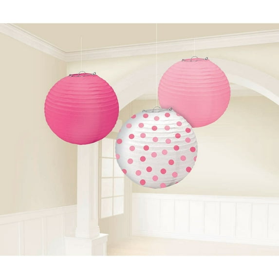 Paper Lanterns Baby Shower Pink